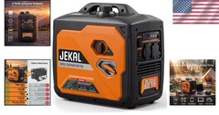 Portable Generator 2800W Peak Gasoline Inverter Compact Quiet RV Camping Power