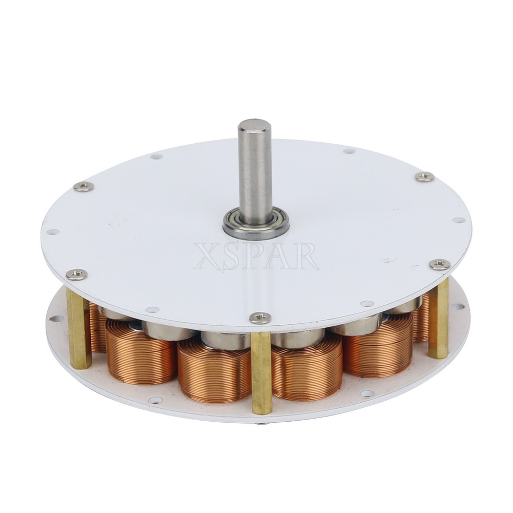 100W 100-650RPM Three-Phase AC Generator Micro Disc Generator with Iron Core
