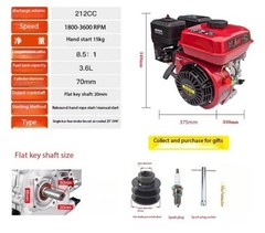 The Thresher Is A Single-cylinder Engine Installed on Agricultural Boats