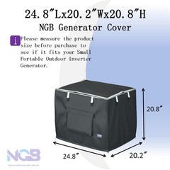Heavy Duty Waterproof Generator Cover for Inverter Generators – 24.8″x20.2″x20.8