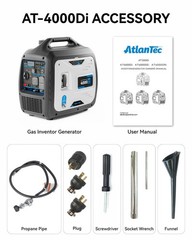 4000W Portable Gas Powered Inverter Generator 4-Stroke For Camping Outdoor Party