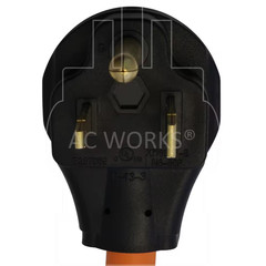 1.5 Ft. 6-50P Welder Plug to 6-30R 3-Prong 30 Amp 250-Volt Commerical HVAC Femal