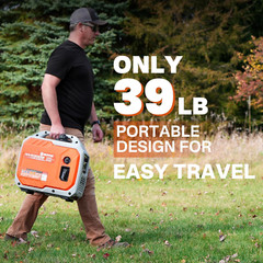 2300-Watt Portable Inverter Generator with CO Sensor, Gas Powered, RV Ready, Qui