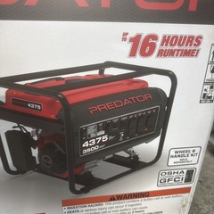 PREDATOR 4375 Generator Watt Gas-Powered Portable NEW 4375/3500 16 Hr Run Time