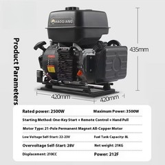 24v Parking Generator Inverter Auto Start-Stop for Big Truck Air Conditioner