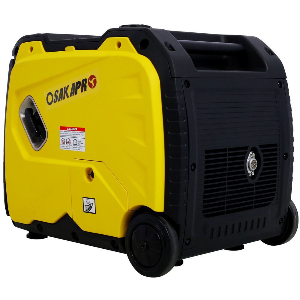 Quiet Inverter Generator 4500w foldable handle w/wheel 212cc 4 stroke CARB EPA