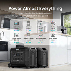 OUPES Mega 5 4000W/5040Wh Portable Power Station Solar Generator Home Backup RV