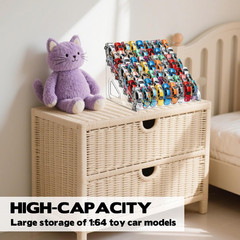 3 Pack 7-Tier Toy Cars Display Shelf for Hot Wheels Display Case Storage Organiz