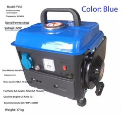 Single-phase Gasoline Generator, 110V/220V, Two-stroke, Small-sized Generator