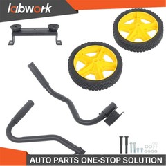 Labwork Generator Wheel Kit For 40065 W/ Folding Handle & Never Flat Tire 2 Pack