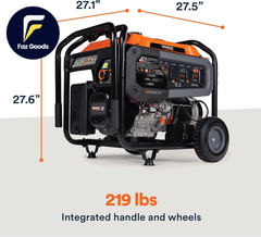 Generac 12,500 Starting Watt Tri-Fuel Portable Generator Electric Start