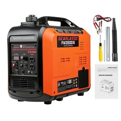 3500W Portable Gasoline Inverter Generator 6.8L Tank Eco Quiet For Outdoor Party