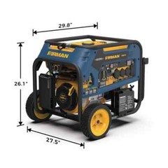 FIRMAN 10,000-W Portable Tri Fuel Gas Generator with Electric Start, CO Sensor