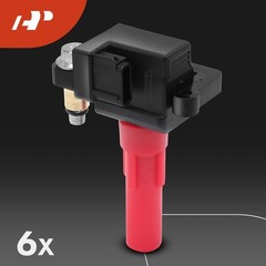 Set of 6 Ignition Coil Pack and Iridium Spark Plugs Compatible with Subaru Ou…