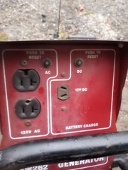 Vintage Dayton 2250 Watt Portable Gas Generator I20v 5hp briggs & stratton