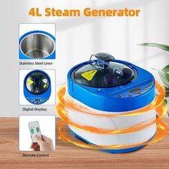 4L Portable Sauna Steamer & Steam Generator in Blue – Remote Control Spa Machine