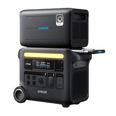 Anker SOLIX F2600 5120Wh 2400W Power Station BP2600 Expansion Battery (Black)