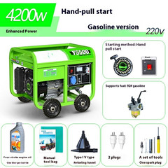 Gasoline Generator Household Single-phase 220V Three-phase 380V 5/6/8KW/10KW