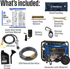 Westinghouse 14,500-W Portable Tri-Fuel Gas Generator w/ Remote Start, CO Sensor