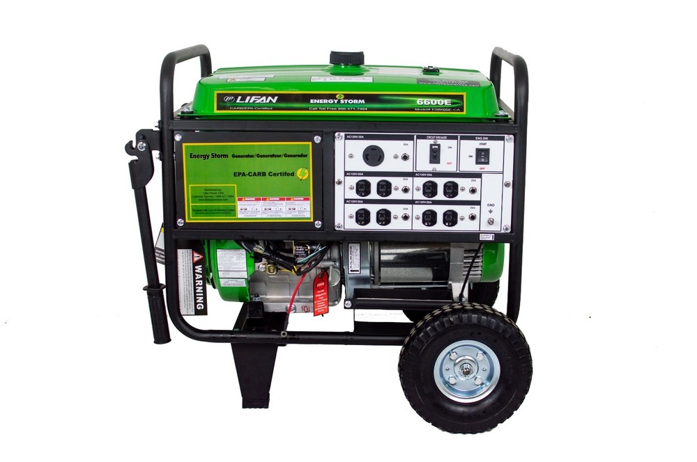 Lifan EnergyStorm ES6600E – Electric Start 6600 Watt Portable Generator