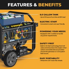 FIRMAN INVERTER ELECTRIC GENERATOR DUAL FUEL PORTABLE MOTORHOME RV 2900 WATT NEW