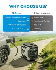 6500W 4 Stroke Inverter Generator 11L Gas Powered Remote Electric Start Camping