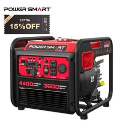PowerSmart 4400W Gas Inverter Generator, 223cc, 120V, for Emergency Backup Power