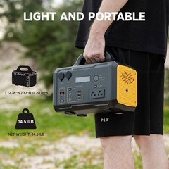600W Portable Power Station 655Wh Solar Generator Backup Battery for Camping