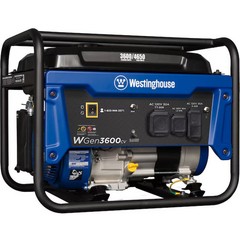 Westinghouse WGen3600cv Recoil Start 4650 / 3600 -Watt Gasoline Single fuel Port