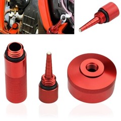 Aluminum Oil Change Funnel Oil Dipstick Gas Cap for