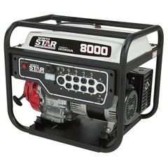 NorthStar Commercial-Grade Portable Generator, Honda GX390 OHV Engine, 6600