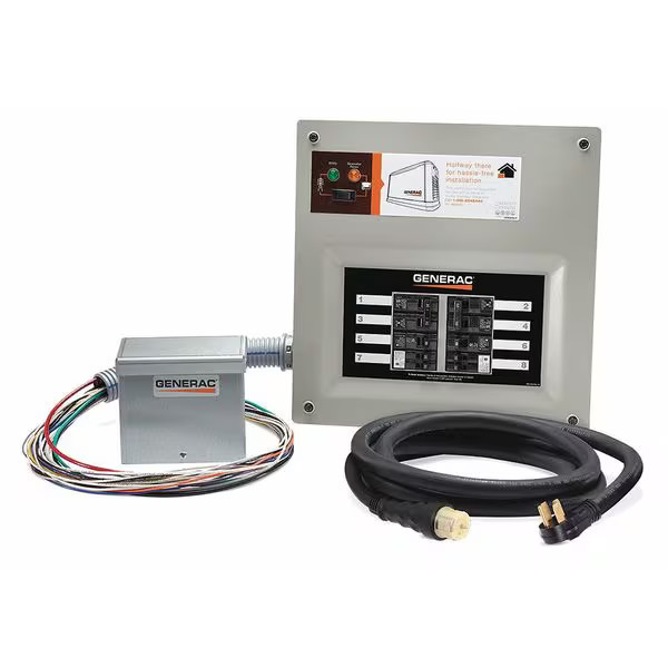 Generac 50 Amp HomeLink MTS Kit (alum PIB), 10-16 circuits, flush or surface