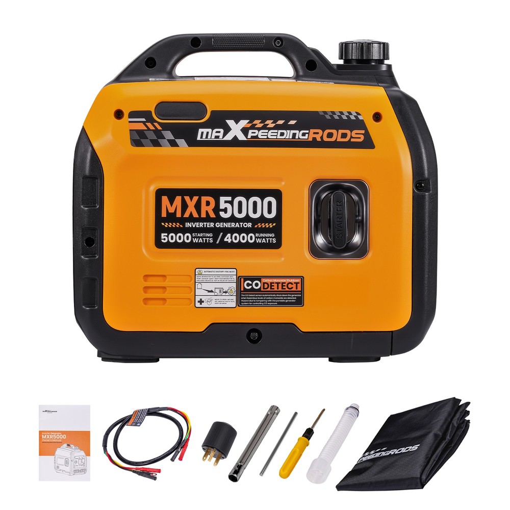 5KW 23kg Inverter Generator ECO Mode Quiet & Fuel Efficient for Tailgating