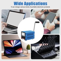 Hand Crank Generator Dynamo Emergency Generator 12/15V USB Charging Portable