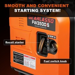 Portable Inverter Generator RV ECO Mode Quiet Lightweight Pure Sine Wave