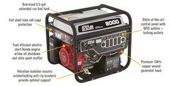 NorthStar Portable Generator with Honda GX390 Engine 8000 Surge Watts #165604