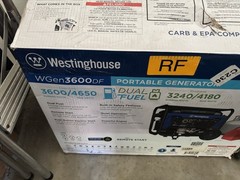 Local Pickup Only! Westinghouse WGen3600DF Portable Generator RF Dual Fuel .