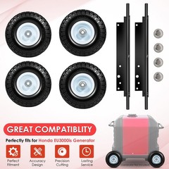 All Terrain Wheel Kit for Honda EU3000is Generator Replaces for 06423-ZS9-020AH