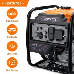 4400 Watts Inverter Generator Gas Powered, Portable Open Frame