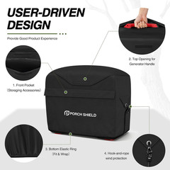 Porch Shield Outdoor Generator Cover for Most Inverter Portable Generator EU1000