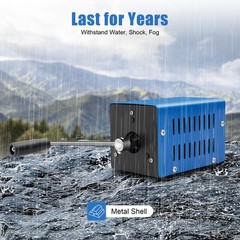 Portable Metal Generator, F20 Hand Crank Generator, Manual Crank Generator Blue