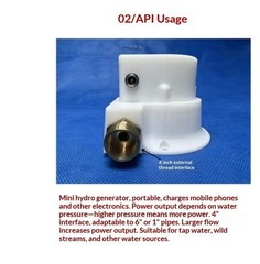 Small Portable Permanent Magnet Hydraulic Generator Turbine For Home Outdoor Use