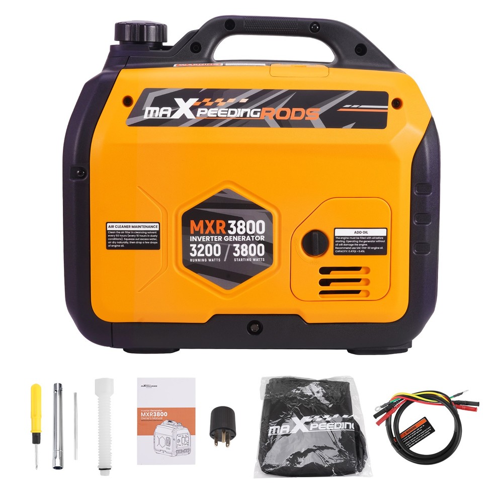 MXR3800 Gasoline Inverter Generator 3.8KW Portable 21kg for Camping RV