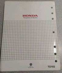 HONDA TROUBLESHOOTING MANUAL GENERATORS 2004. GOOD USED CONDITION. SEE PHOTOS
