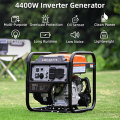 Power Equipment 4400 Watts Inverter Generator Gas Powered, Portable Open Frame G