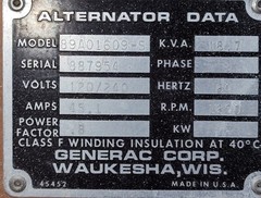 READ-Generac 15 kW 3 Phase – Natural Gas Generator – Engine Runs – DynaGen TG410