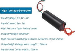 Certified 2-Piece High Voltage Generator 400kV – Perfect for Science Projects