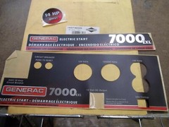 BRIGGS & STRATTON NOS NEW PART GENERATOR 7000 7000EXL DECAL KIT 193736GS