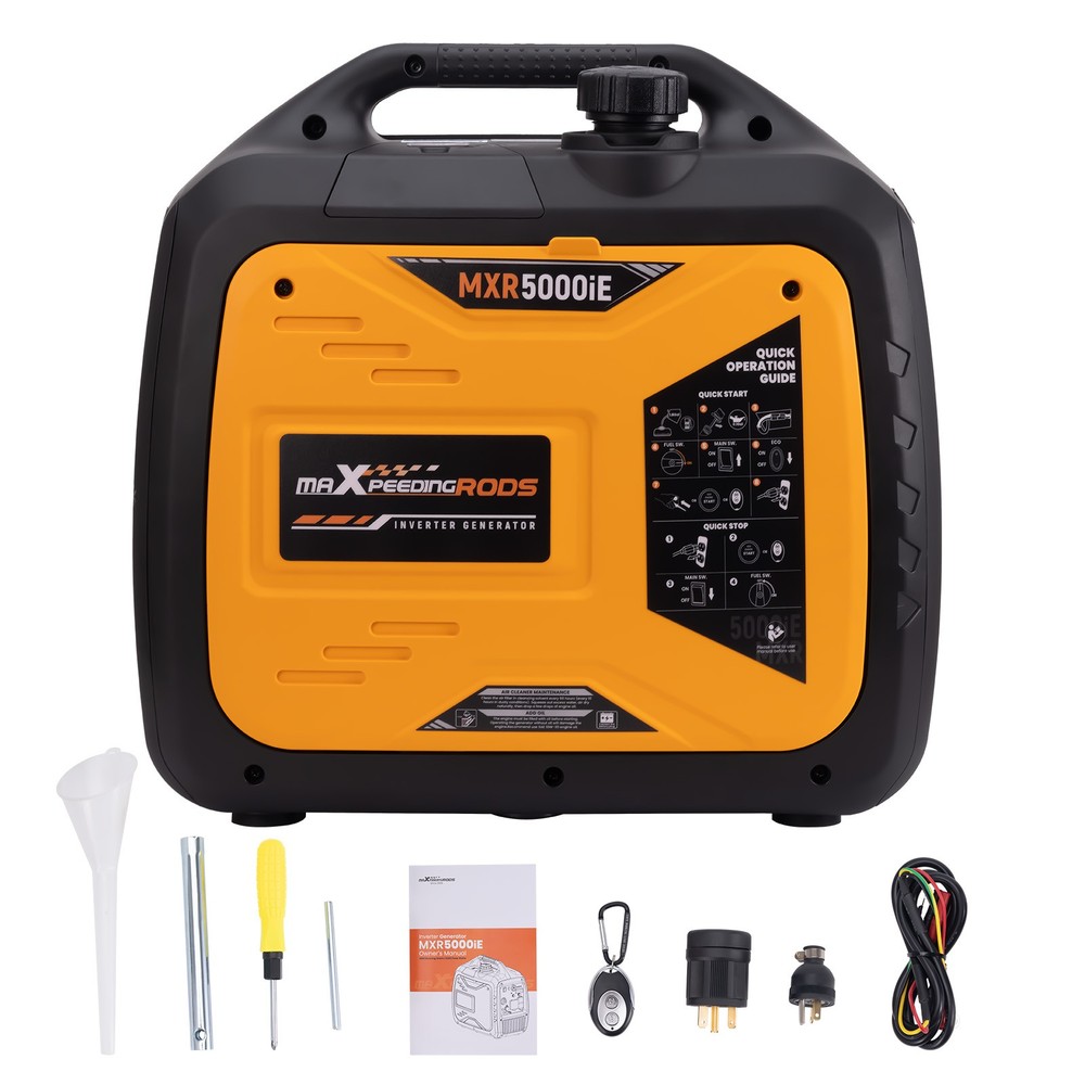 5KW Portable Generator 27kg Electric Remote Start For Camping Outdoor Camping