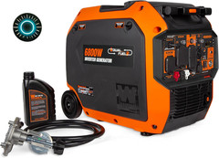 Quiet 6800-Watt Dual Fuel Rv-Ready Electric Start Portable Inverter Generator
